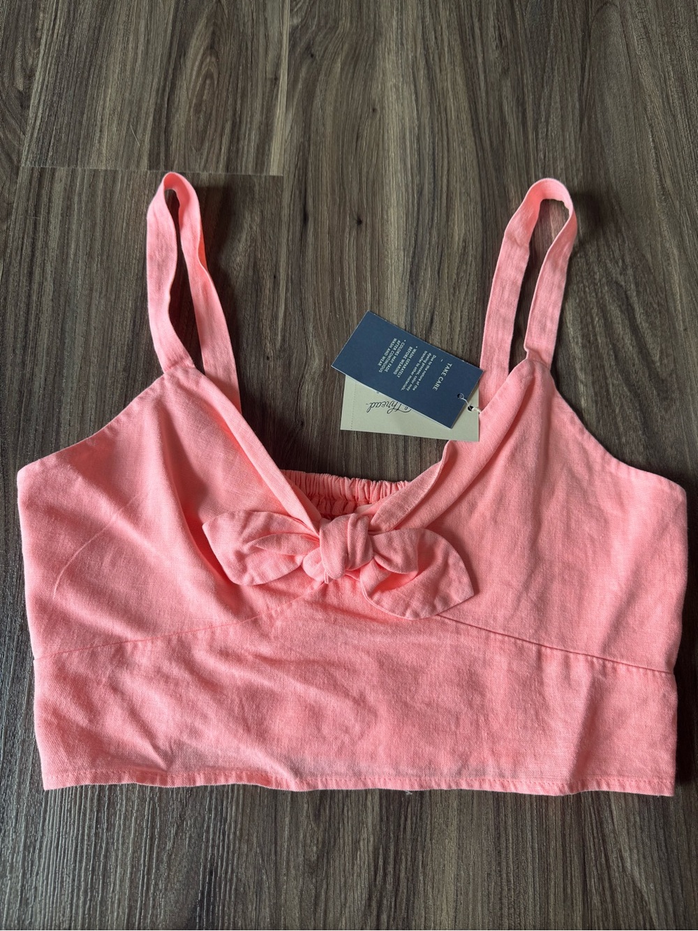 Universal Thread Pink Bow-Front Camisole Tank